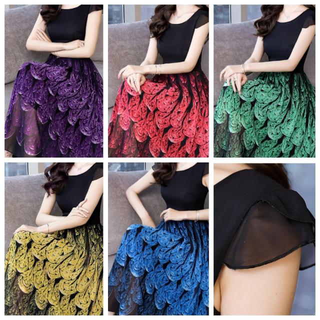 ワンピース レディース 花柄ワンピース シフォンワンピース カラバリ豊富 小さいサイズ 大きいサイズ ロング ワンピ 色違い 夏の通販はau Pay マーケット Happy Toon Wowma店