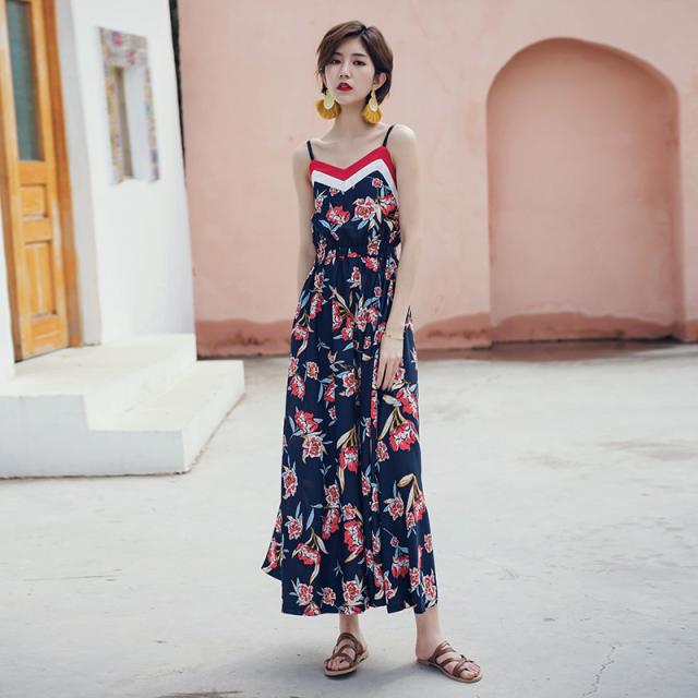 ワンピース レディース マキシワンピース キャミソールワンピース フラワープリント 花柄 トロピカル リゾート 夏の通販はau Pay マーケット Happy Toon Wowma店