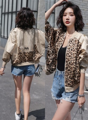 ジャケット レディース アウター レオパードジャケット カジュアル ウィンドブレーカー ショート丈 ゆったりの通販はau Pay マーケット Happy Toon Wowma店