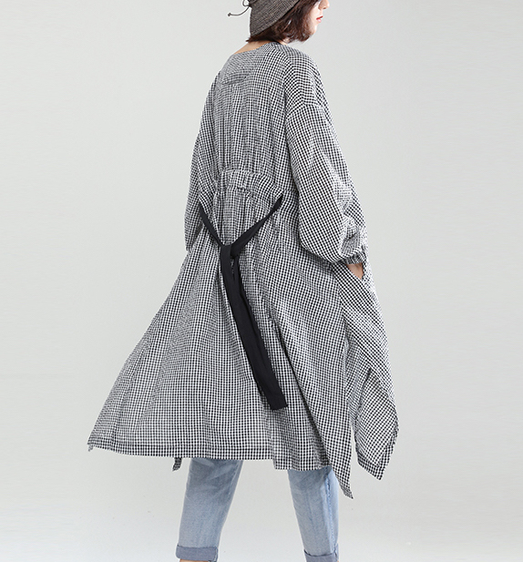 チェック シャツコート ジャケット ギンガム レディース アウター 羽織 カジュアル オーバーサイズ バックリボン 大人可愛いの通販はau Pay マーケット Happy Toon Wowma店