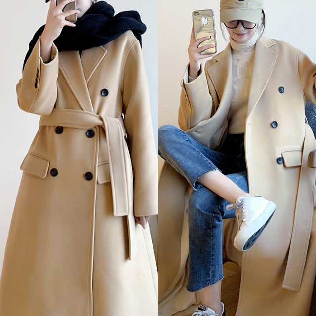 ロング チェスターコート レディース アウター オーバーコート チェスターフィールド 無地 ベルト付き ガウンの通販はau Pay マーケット Happy Toon Wowma店