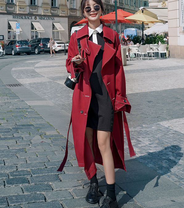 ロング トレンチコート チェスターコート レディース アウター ハイネック ウエストベルト 大人カジュアルの通販はau Pay マーケット Happy Toon Wowma店