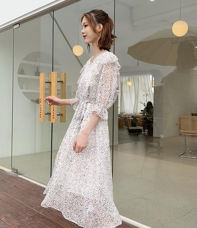 ロングドレス 結婚式 お呼ばれ ドレス パーティードレス マキシ丈 ワンピース 代 30代 40代 フレア Vネック 清楚 大人可愛いの通販はau Pay マーケット Happy Toon Wowma店