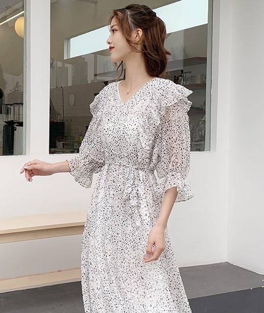 ロングドレス 結婚式 お呼ばれ ドレス パーティードレス マキシ丈 ワンピース 代 30代 40代 フレア Vネック 清楚 大人可愛いの通販はau Pay マーケット Happy Toon Wowma店