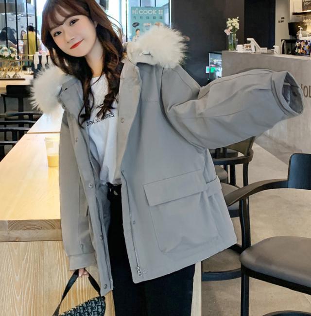 ジャケット レディース アウター ジャンパー ブルゾン ファーフード付 ゆったり カジュアル 防寒 あったか 冬の通販はau Pay マーケット Happy Toon Wowma店