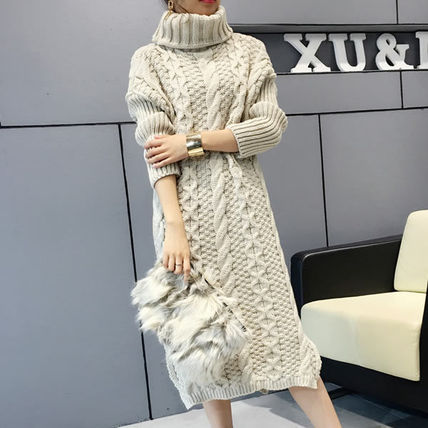 ケーブル編み タートルネック ニットワンピースの通販はau Pay マーケット Generalstore