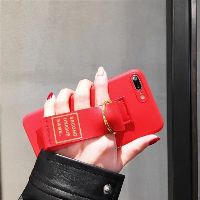 Iphone ベルト付きレザー調 スマホ ケース カバー おしゃれ インスタ 韓国 リングの通販はau Pay マーケット E Case