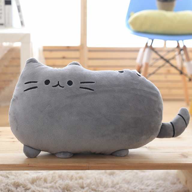 ビスケット猫 抱き枕 ぬいぐるみ クッション フワフワ 柔らか かわいい ネコ クッション 抱き枕 オフィス用にも 40 30cmの通販はau Pay マーケット コウホウ