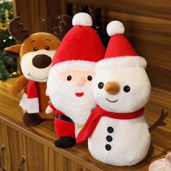 ぬいぐるみサンタクロース トナカイ 雪だるまマスコット人形 Toy プレゼント 贈り物 ギフトクリスマスプレゼント 23cmの通販はau Pay マーケット コウホウ