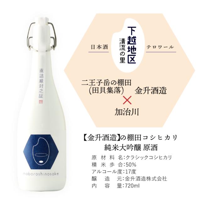 日本酒 飲み比べ ギフト プレゼント コシヒカリ純米大吟醸 原酒 幻の酒 金升×純米大吟醸 おかみ 720ml×2本 退職祝い 結婚祝い 内祝い 男性 女性 上司 誕生日 還暦祝い 古希祝い 喜寿祝い 開業祝い 快気祝い 贈答品 新潟地酒_2