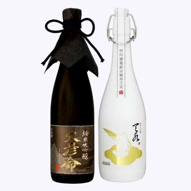 日本酒 飲み比べ ギフト プレゼント 純米大吟醸 大彦命 ×純米大吟醸 amamizu 720ml×2本 退職祝い 結婚祝い 内祝い 男性 女性 上司 誕生日 還暦祝い 古希祝い 喜寿祝い 開業祝い 快気祝い 昇進祝い 贈答品 新潟地酒 高級