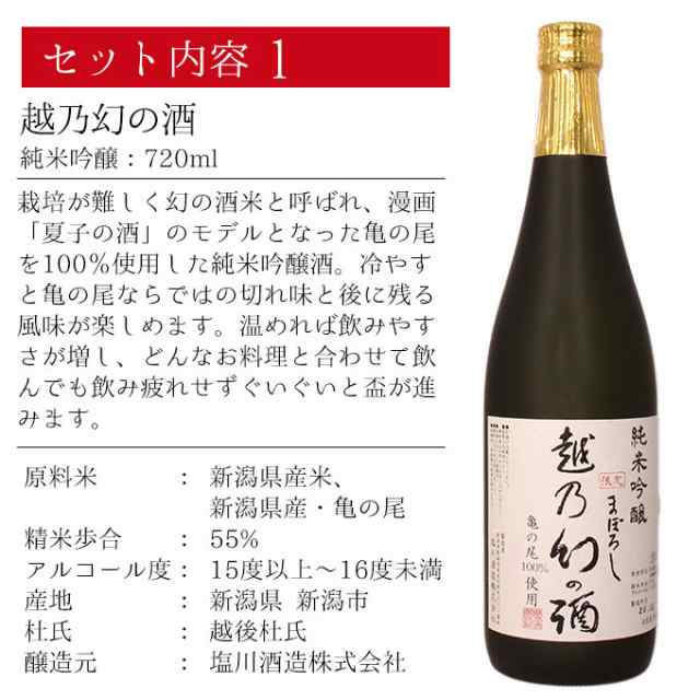 父の日 お酒 おつまみセット ギフト 日本酒 プレゼント 化粧箱 【純米吟醸 越乃幻の酒 720ml×珍味４種】 結婚祝い 出産祝い の通販はau  PAY マーケット 幻の酒 au PAY マーケット－通販サイト