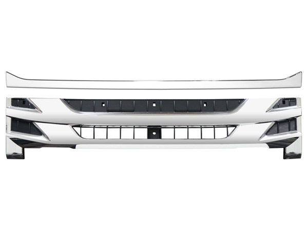 いすゞ 07 エルフ 後期型 ワイドキャブ用 メッキ フロントグリル