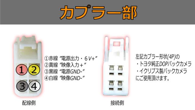 Amazon Nddn W57 等の トヨタ ディーラーopナビ 対応 バックカメラ 変換 アダプター バックカメラアクセサリ 車 バイク