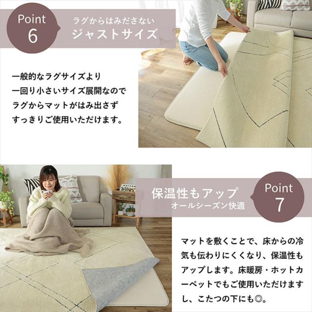 下敷きつや消し 170x230糎 すべり止めつや消し 引っ敷き 引っ敷き 引っ敷き すべり止め 矩形 洗い濯ぎ機可 床暖房装置相応う 熱っぽい引っ敷き相応う 殺虫剤 低ホルムアルデヒド 敷き物 オール時季 格好のいい ピタリ