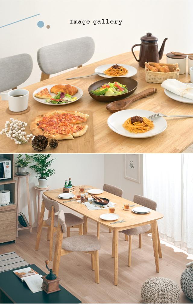 ダイニング5点セット 幅180cm Cocotte2(ココット2) 4色対応 ダイニングセット ダイニングテーブルセット ダイニングテーブル ダイニングチェア ダイニングチェアー テーブル チェア ナチュラル 木製_19