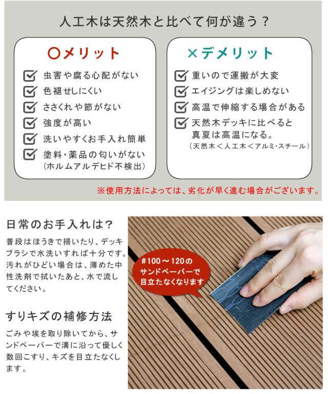 ウッドデッキ デッキ縁台 ステップ セット ベンチ 人工木 木製 置くだけ おしゃれ シンプル 庭 屋外 テラス エクステリア ガーデニング アウトドア ホームパーティ 読書 ecofeel(エコフィール) 3台 90x90cm 2色対応_15