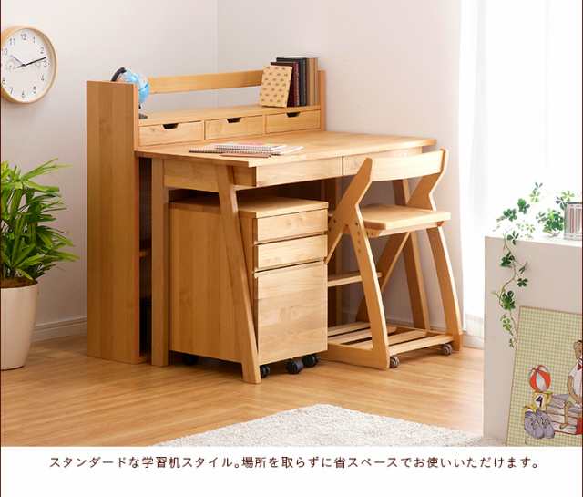 国産/完成品/アルダー無垢材使用] 組替えデスク KUKKA(クッカ) 幅100cm