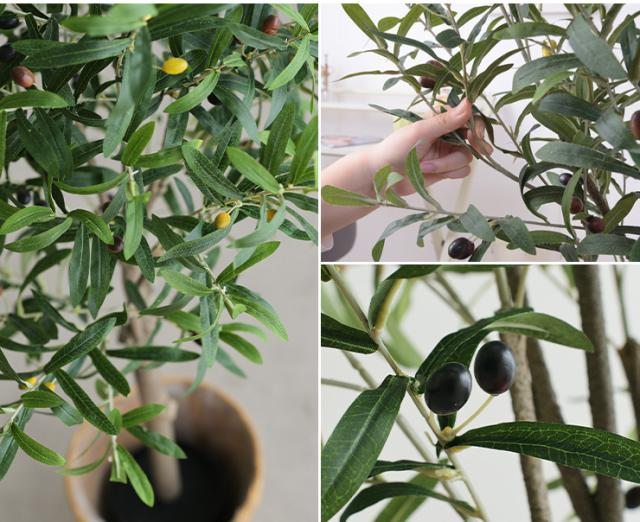 人工観葉植物 フェイクグリーン OLIVE(オリーブ) GRN-17 H152cm 人工植物 観葉植物 おしゃれ フェイク 造花 大型 グリーン オリーブの木 インテリア_10