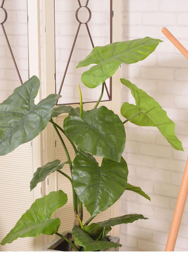人工観葉植物 フェイクグリーン クワズイモ GRN-16 H117cm 人工植物 観葉植物 おしゃれ フェイク 造花 大型 グリーン インテリア_4