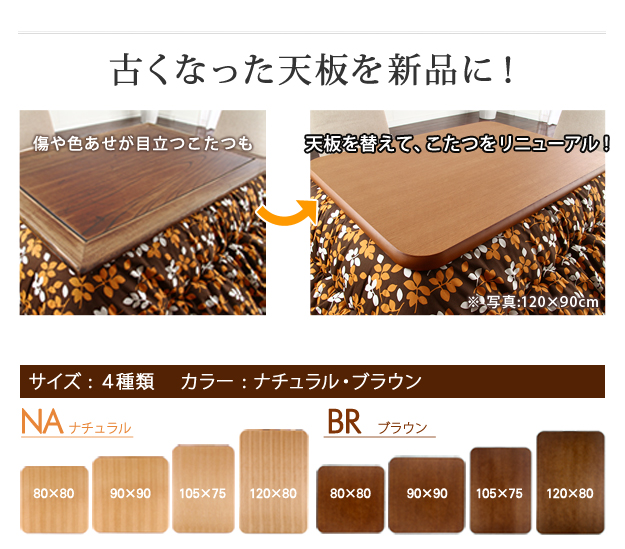 こたつ天板 日本製 楢 Aster 105☓75cm こたつ天板 日本製 楢 天然木 Aster 105☓75cm - メルカリ