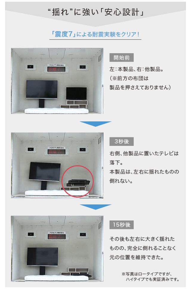 【ハイスイングタイプ】壁寄せ テレビスタンド テレビ台 テレビラック 左右首振り 自立式 壁寄せ リビング TVボード リビング ハイタイプ TV台 テレビ TV_8