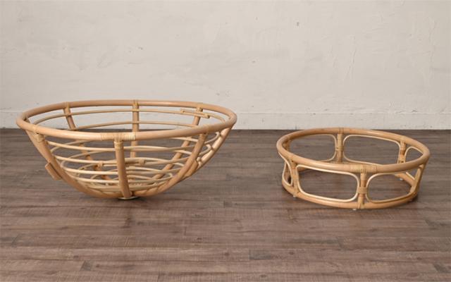 リラックスチェア ラタン パパサンチェア ナチュラル BREEZE 籐製 一人