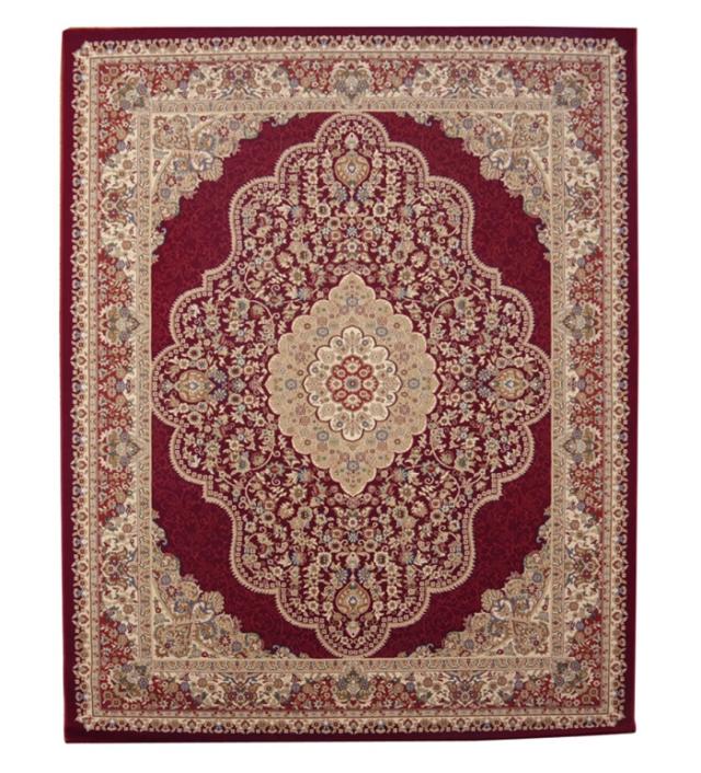 高級 ウィルトン織り 絨毯 メダリオン柄 ベルミラ 160x230cm ワイン