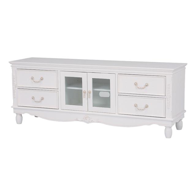 【開梱設置付き】テレビボード おしゃれ TV台 RTV-1589 幅150cm アンティーク 引き出し テレビキャビネット リビング収納 姫系 飾り棚 ヨーロピアン かわいい