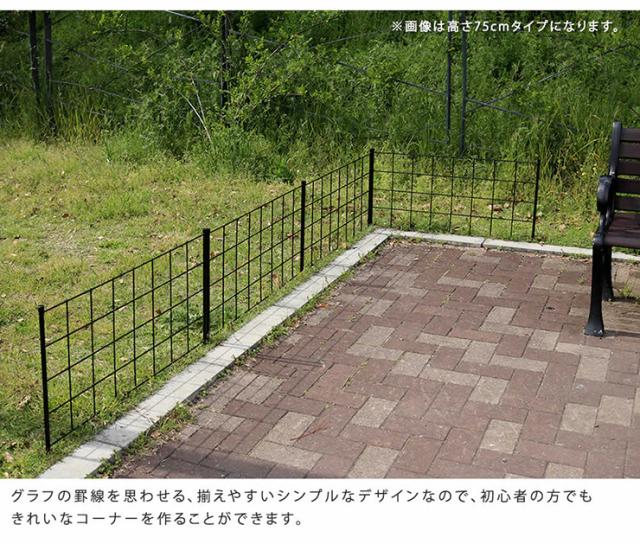 柵 おしゃれ アイアンフェンス 高さ176 グラフ 1枚 モダン モノトーン 通気性 採光性 耐久性 ガーデニング ナチュラル 朝顔 ゴーヤ バラ アンティーク風 仕切り_3