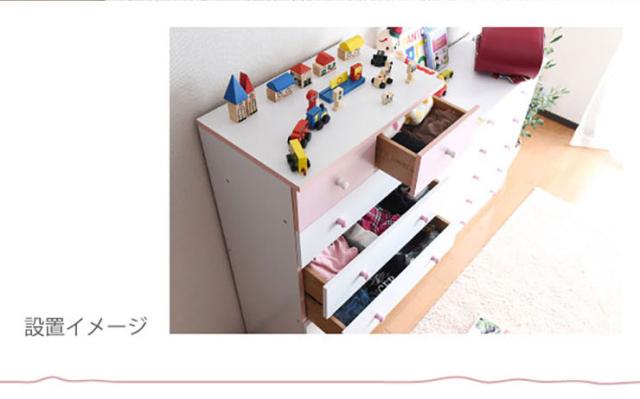 7段チェスト 幅60cm たんす チェスト 衣類収納 ハイチェスト 収納棚 タンスチェスト 整理たんす 引き出し収納 木製 カジュアル かわいい おしゃれ TORTE(トルテ) FR-012 3色対応