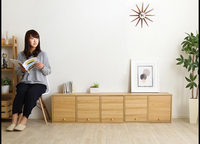 カラーボックス 扉付き おしゃれ シンプル 北欧 白 ホワイト 3色対応 棚 収納ボックス A4サイズ収納 チェスト 5段 5段ボックス 木製 収納 収納棚 収納チェスト テレビ台 食器棚 ディスプレイ NEST. 5ドアタイプ 幅41cm