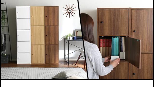 カラーボックス 扉付き おしゃれ シンプル 北欧 白 ホワイト 3色対応 棚 収納ボックス A4サイズ収納 チェスト 5段 5段ボックス 木製 収納 収納棚 収納チェスト テレビ台 食器棚 ディスプレイ NEST. 5ドアタイプ 幅41cm