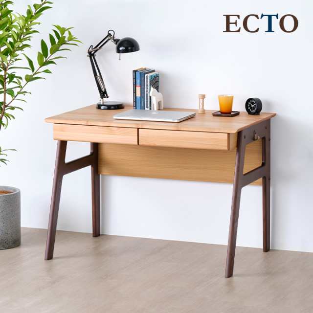 【アルダー材使用】デスク ECTO(エクト) DESK105 幅105cm 学習机 学習デスク 勉強机 勉強デスク デスク ナチュラル おしゃれ 木製 子供机