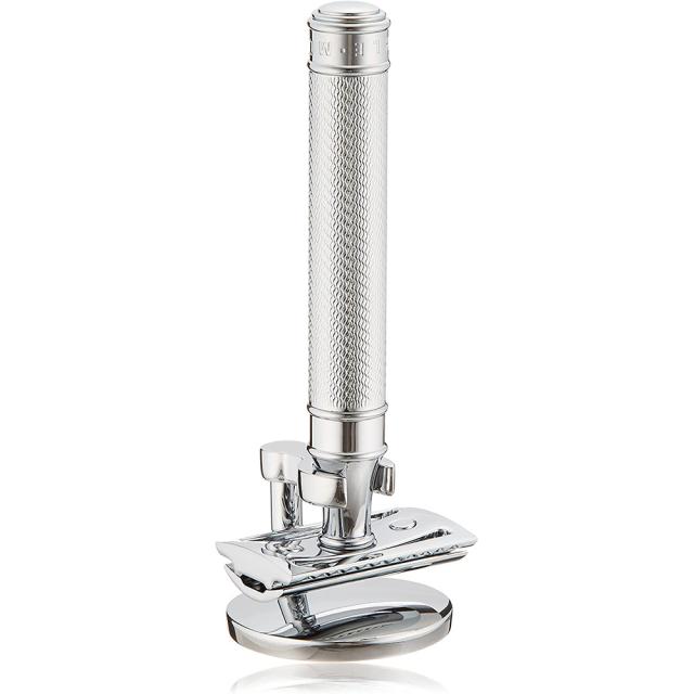 ミューレ TRADITIONAL クラシックレイザー スタンド付／グランデ・クローズドコム・メタル + 替刃一枚