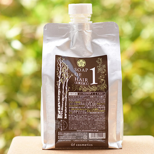 オブ・コスメティックス ソープオブへア・1 エコサイズ(白樺の香り) 1，000ml | 頭皮健やかに地肌整える薬用ソープオブヘア・1-R エコ