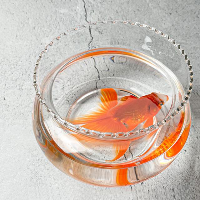ちっちゃな おしゃれ金魚鉢 ガラスクリアー S（1.3リットル）の通販は