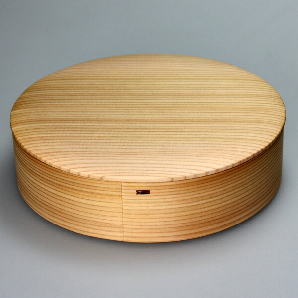 秋田杉 大館曲げわっぱ ６寸 丸一ヶ重箱 白木 大館工芸社 日本製 国産 運動会 大型 弁当箱 おしゃれ 2段 お重箱 かわいい おせち 正月 花見 大舘の通販は