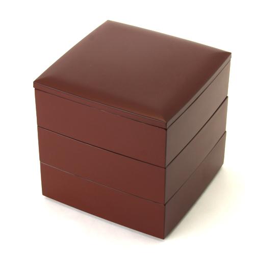 ５寸 三段 重箱 手塗うるし（朱） 日本製 国産 運動会 大型 弁当箱 おしゃれ 3段 お重箱 かわいい おせち 正月 花見 k_name