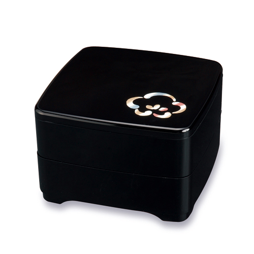 紀州塗り 6.5寸 二段 重箱 梅 運動会 大型 弁当箱 おしゃれ 2段 お重箱 かわいい おせち 正月 花見 k_nameの通販は