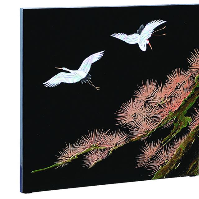 紀州塗り 屏風時計 黒 飛祥 和風 和室 おしゃれ 木目 インテリア 日本製 紀州塗り 屏風時計 黒 飛祥 和風 和室 おしゃれ 木目 インテリア 日本製