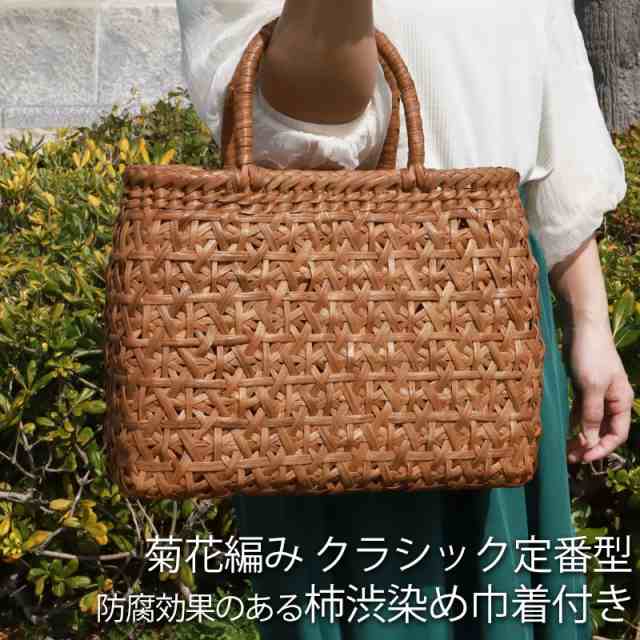 山葡萄 かごバッグ 1年保証付き 内布付き 山ぶどう やまぶどう 蔓 天然 ...