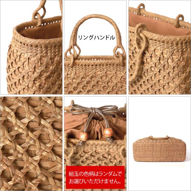 山葡萄 かごバッグ 1年保証付き 内布付き 山ぶどう やまぶどう 蔓 天然素材 カゴバッグ 籠バッグ バスケット レディース 大人 おしゃれ 二重六ツ目編み リングハンドル 手提げ B5 ハンドメイド 手作り 母の日 k_name_10