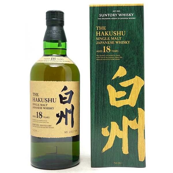 【ご一家族様１本限り】 サントリー シングルモルト ウイスキー 白州 18年 43度 箱付 700ml ^YASTH8J0^