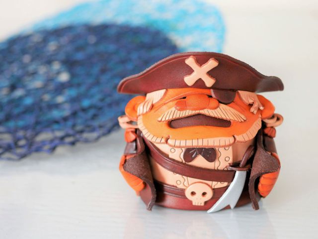 海賊 メガネスタンド/レザー 本革 VANCA/バンカクラフト革物語 25622