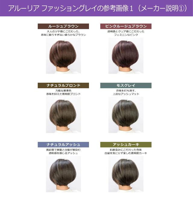 白髪染め ロレアル アルーリア ファッショングレイ 90g 1本と 1000ml