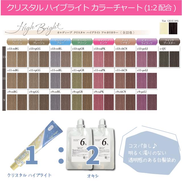 ミルボン カラー剤 オルディーブ まとめ売り おまけ付き ミルボン オルディーブ クリスタル 1本 と オキシ1L セット ハイ
