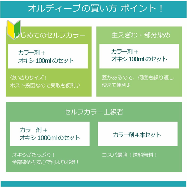 ミルボン オル ディーブ ベーシックトーン オキシ 100ml セット