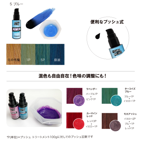 クレイジーカラー パワー ピグメント ドロップス 30ml [ パープル