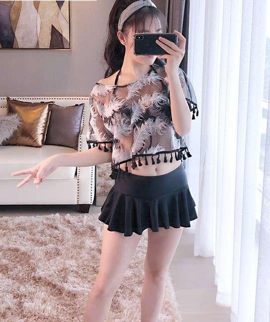 大人っぽい フェザー 柄 カバーアップ ビキニ 水着 レディース セット Setup かわいい セクシー 大きいサイズ 体型カバー 05 の通販はau Pay マーケット Sayurio